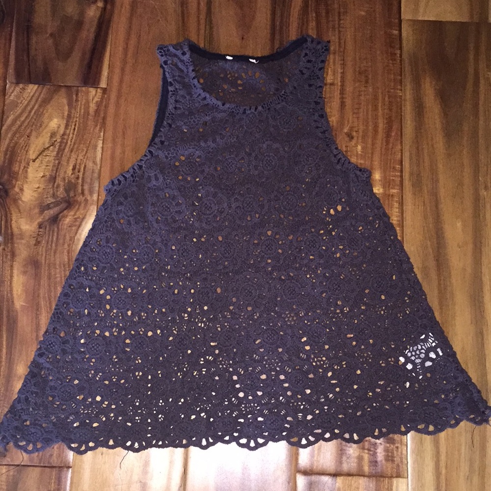 Gray Coverup/Tank-Top